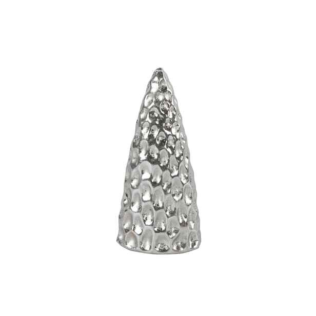 Vánoční dekorace stromeček SILVER LIGHTS 12 cm, stříbrný