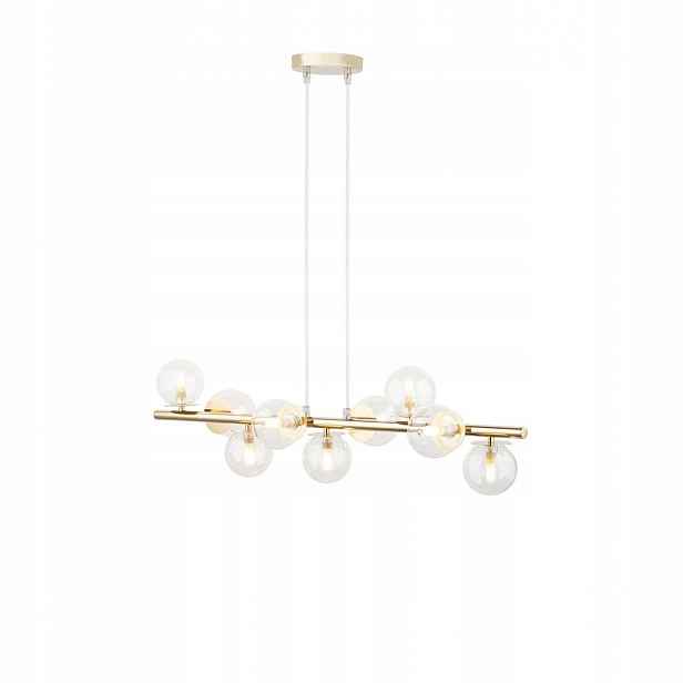 Závěsná lampa Lustr Avola Zlatá 9xG9 120 cm Skleněná Sigma Lighting