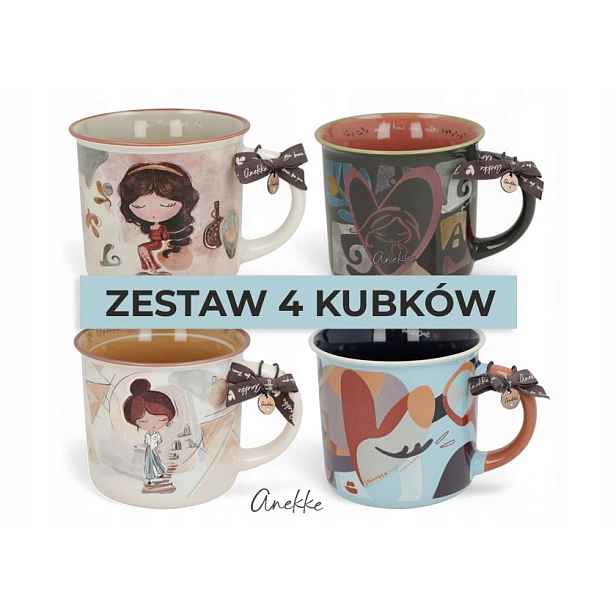 Anekke Sada hrnků 42495-100 Porcelán Mug Set of 4