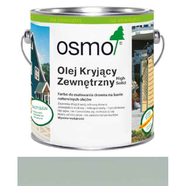 Osmo 2735 2,5L Vnější krycí olej na dřevo Šedá světlá Ral 7035