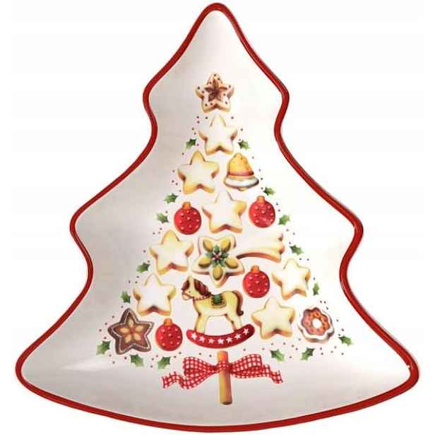 Porcelánová Vánoční Miska Ve Tvaru Stromku, Malá