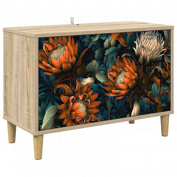 vidaXL Televizní skříň LOCHEM 69 x 33 x 50 cm Sonoma Kompozitní dřevo