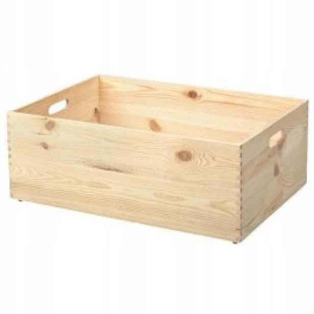 Dřevěná truhla Svenn 60x23x40 cm, surové dřevo