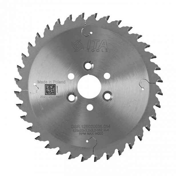 Ita Tools Diamantová drážkovací pila 125x20x36Z H4 K3,2 mm