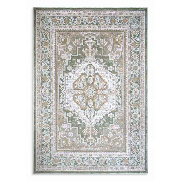 Koberec 80x150 Elora Ornament olivový designový béžový