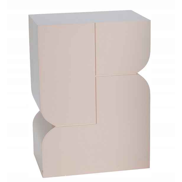 Pomocný stolek noční stolek moderní elegantní béžová Mdf 42,5 cm