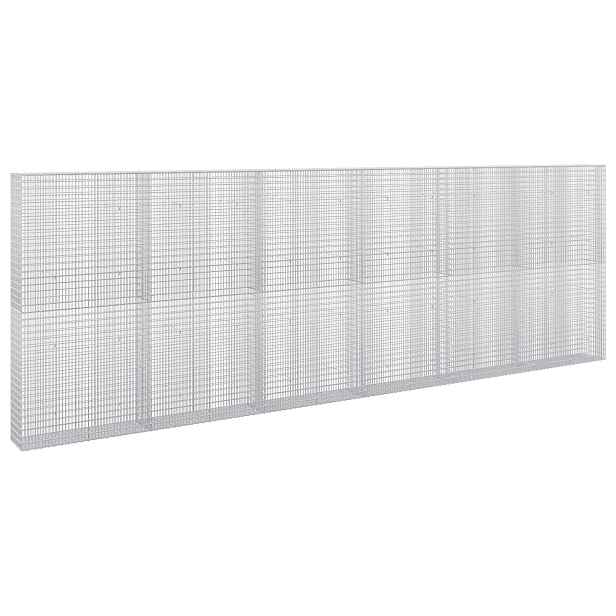 vidaXL Gabion s drátem 3,5 mm a sítem 5x2,5 cm 600x30x200 cm