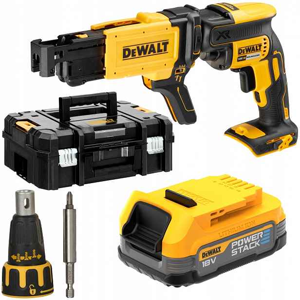 Aku Šroubovák pro desky G-k 18V 1x1.7Ah DeWALT DCF620E1K
