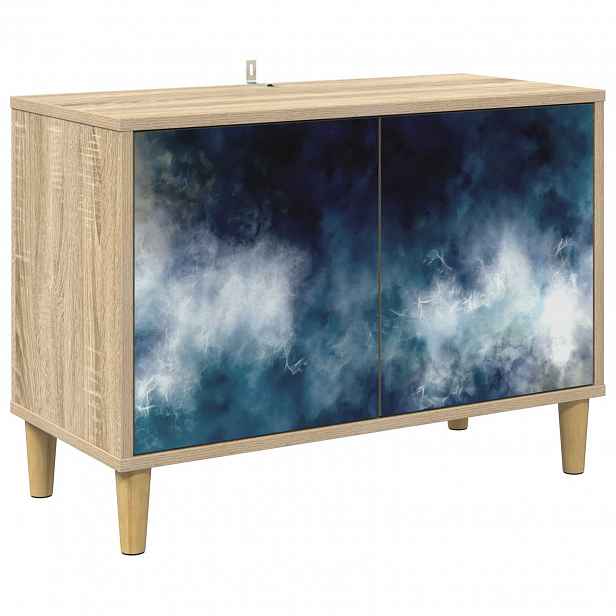 vidaXL Televizní skříň RAALTE 69 x 33 x 50 cm Sonoma Kompozitní dřevo