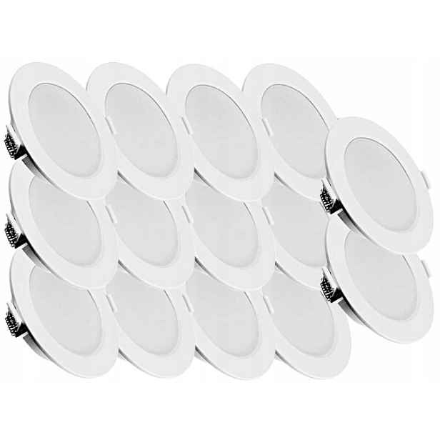 14x Plochá lampa Zápustné svítidlo Panel Slim Led 6W Barva Studená 6500K