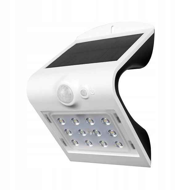 Solární Led projektor 1.5W Bílý Černý VT-767-2 220lm V-tac