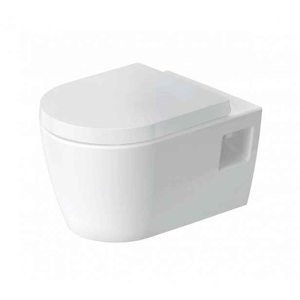 Duravit ME by Starck - Závěsné WC, Rimless, HygieneFlush, DuraShield, bílá 251709AA00