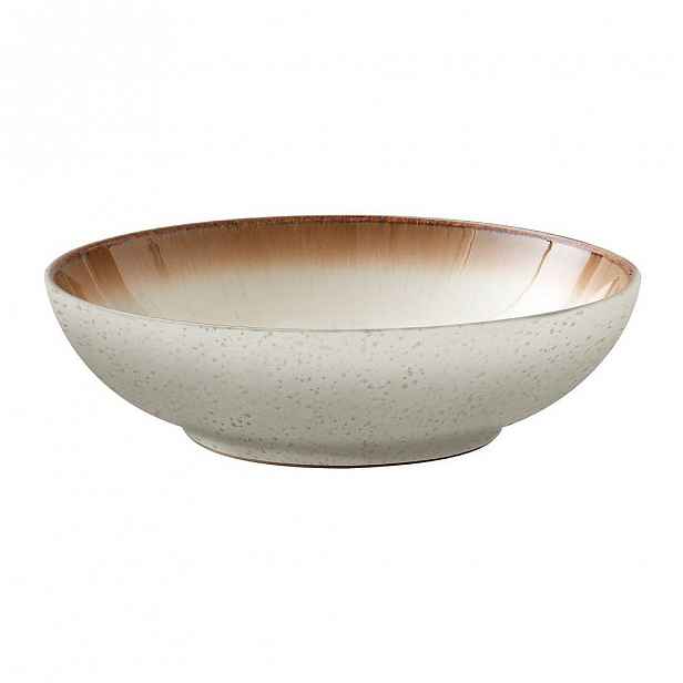 Krémová kameninová mísa na těstoviny Bitz Basics Cream, ⌀ 20 cm