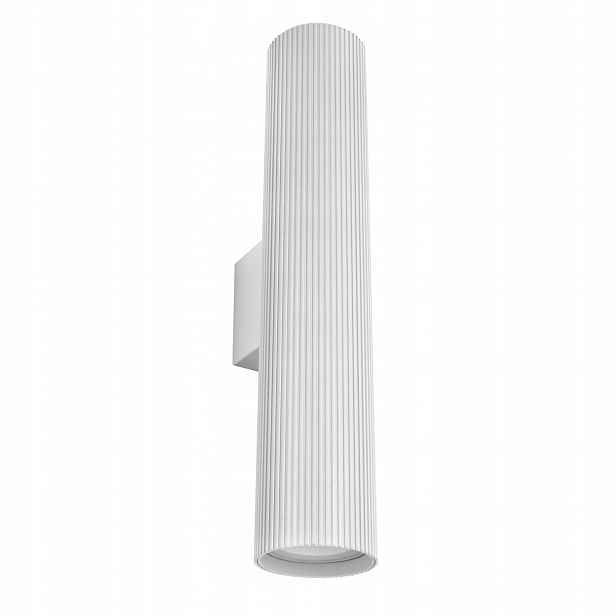 Nástěnné oboustranné svítidlo Esla S1004 Rýhované 28 cm Bílé 2xGU10