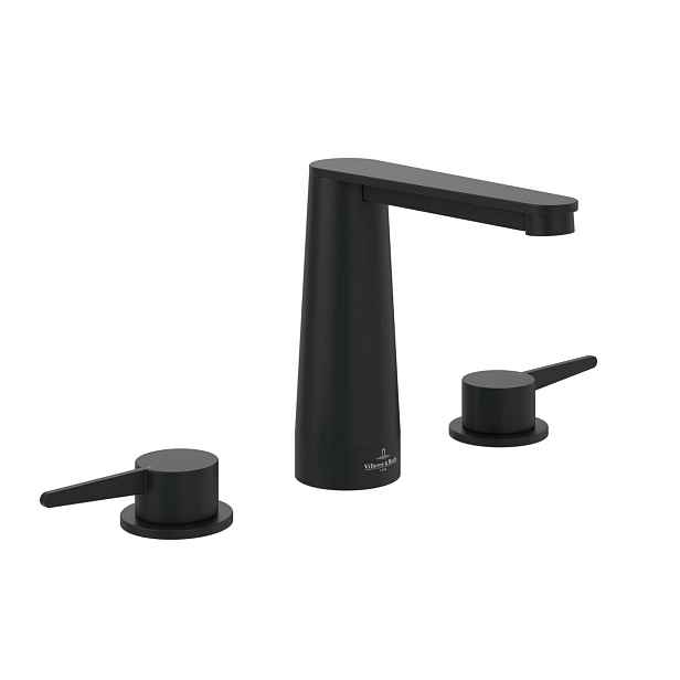 Villeroy & Boch Conum - Umyvadlová baterie, 3-otvorová instalace, matná černá TVW127001001K5