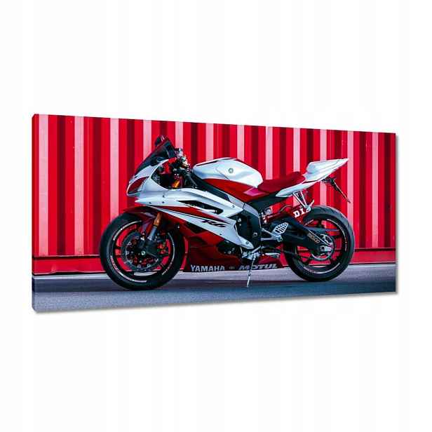 Obrazy 115x55 Bílo-červená Yamaha