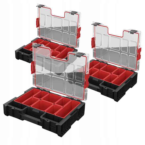 Qbrick System Pro Organizér 300 modulární s víkem box na nářadí x3