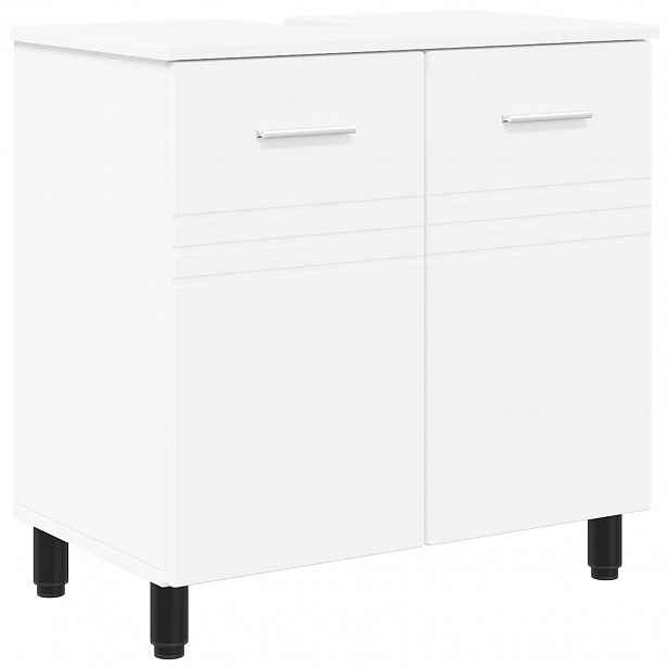 vidaXL Umývadlo do koupelny Bílá 60 x 35 x 60 cm Kompozitní dřevo