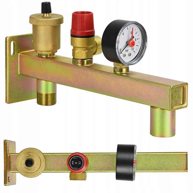 Bezpečnostní Skupina Ocelový Nosník 3/4" 6 Bar Pro Montáž Nádoby C.w.u Ibo