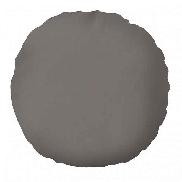 Domarex Polštář kulatý Velvet šedá, 50 cm
