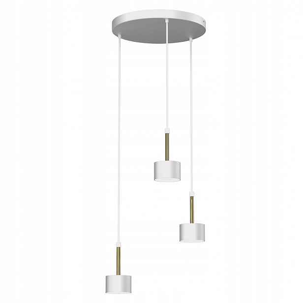 MiLAGRO Závěsná lampa Arena 3Xgx53 Bílý/Zlatý stropní lustr s osvětlením