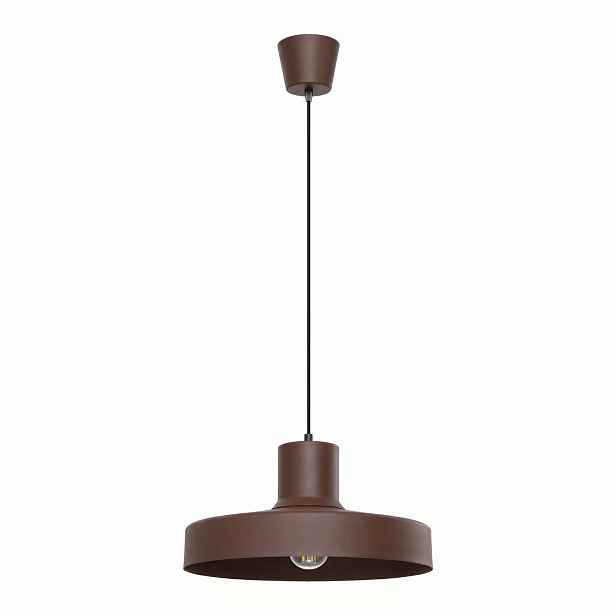 Sollux Lighting Retro závěsná lampa hnědá kovová E27 15W Bilo