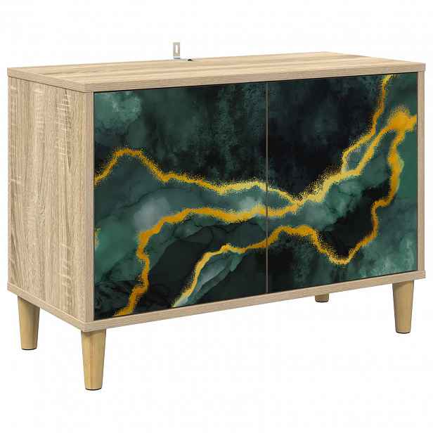 vidaXL Televizní skříň WIJHE 69 x 33 x 50 cm Sonoma Kompozitní dřevo