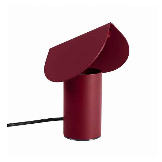 Vínová hliníková LED stolní lampa (výška 15 cm) BISCUIT – Thoro