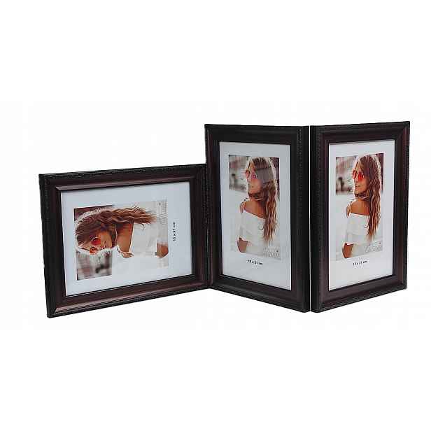 Galerie multirama Veneto foto 15x21 cm Trojitá úroveň/vertikální/vertikální Hnědá