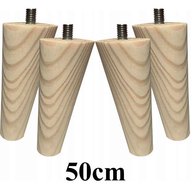 Nohy Nožky dřevěné šikmé 50cm 4ks