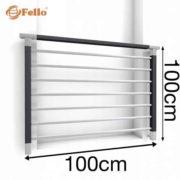 Standard Francouzský balkon 100 cm Balustrada Ral