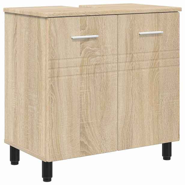 vidaXL Umývadlo do koupelny Dub sonoma 60 x 35 x 60 cm