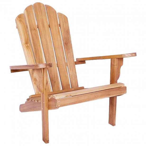 vidaXL Zahradní Adirondack křeslo Přírodní Pevné teakové dřevo