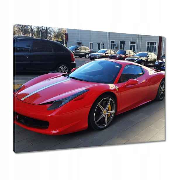 Obrazy 80x60 Červené Ferrari