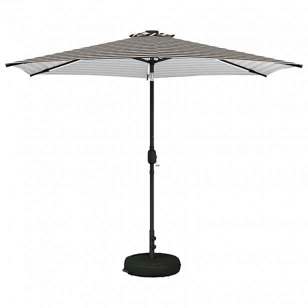 vidaXL Zahradní slunečník s LED osvětlením a podstavcem 300 x 300 cm
