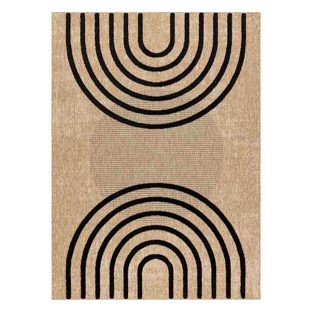 Kusový koberec Spark 0688 beige/black, 160x220, béžová, chodba / předsíň, Dywany Łuszczów