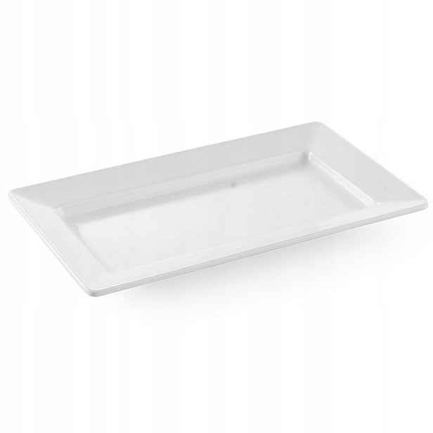 Melaminový obdélníkový tác 49,5x27cm, výška 5,6cm, bílý Hendi 561515
