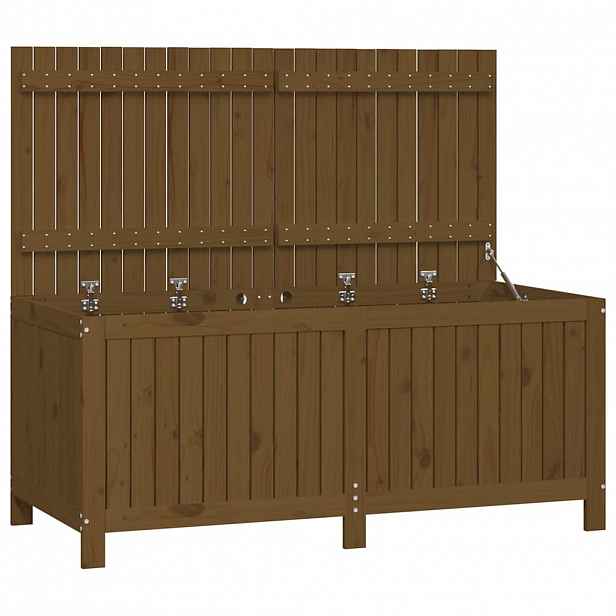 vidaXL Zahradní úložný box medově hnědý 147x68x64 cm masivní borovice