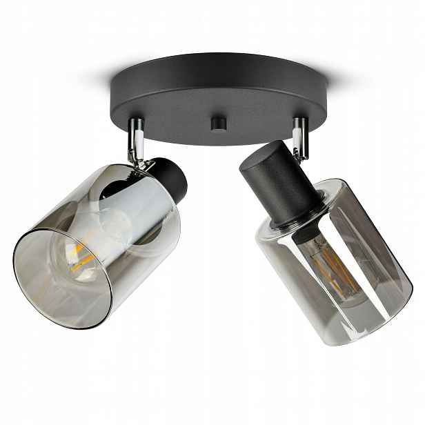 Závěsná stropní lampa Lustr Černá Sklo Tube 535-EG2 Led E27