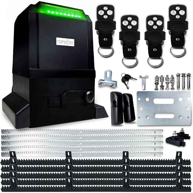 Set Pohon Pro Posuvnou Bránu 800 kg Ovladače 5 X lišta Automat pohonu