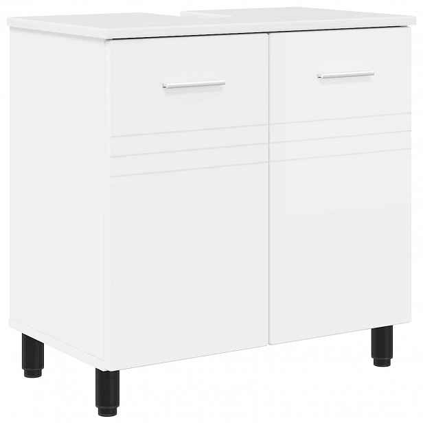 vidaXL Umývadlo do koupelny Bílá s vysokým leskem 60 x 35 x 60 cm
