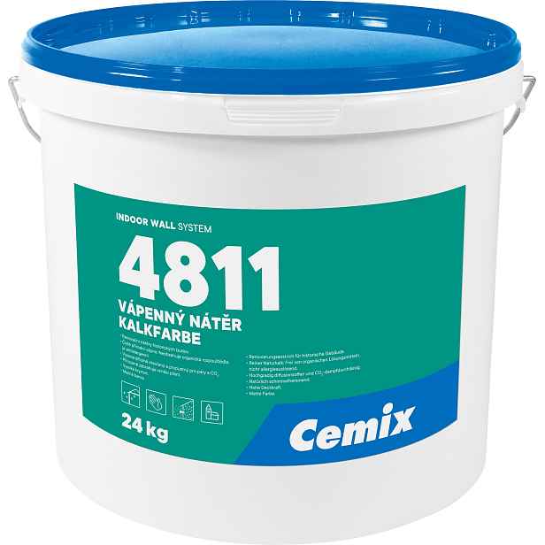 Barva fasádní vápenná Cemix 4811 bezpř. 24 kg