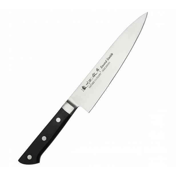Nůž japonského šéfkuchaře Satake Satoru gyuto 18 cm ocel Mo-V Seki