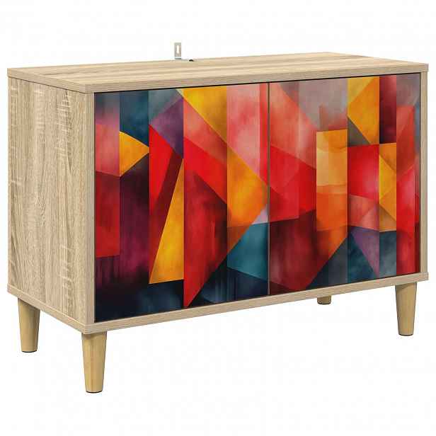 vidaXL Televizní skříň HEESCH 69 x 33 x 50 cm Sonoma Kompozitní dřevo