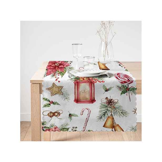 Běhoun na stůl s vánočním motivem 45x140 cm Merry Christmas – Mila Home
