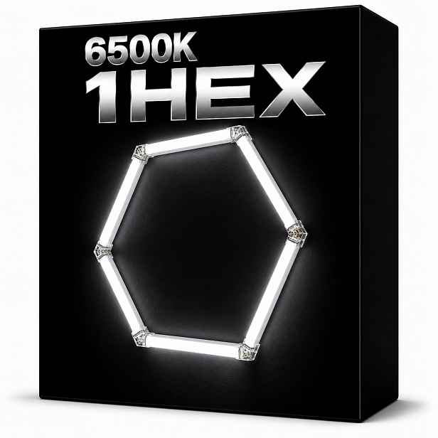 HEX1 černý Led panel 42W 6500K 92x79 Cm, jednoduchá detailingová lampa