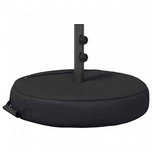 vidaXL Podstavec na slunečník pro terasu 60 x 60 cm Ocel Černá