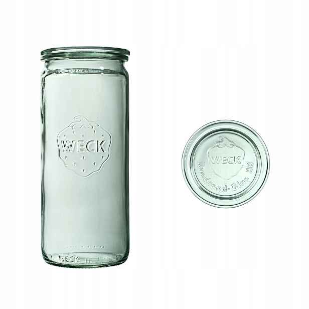 Weck Zavařovací Sklenice Válcová 1040 ml s víkem op. 6 ks