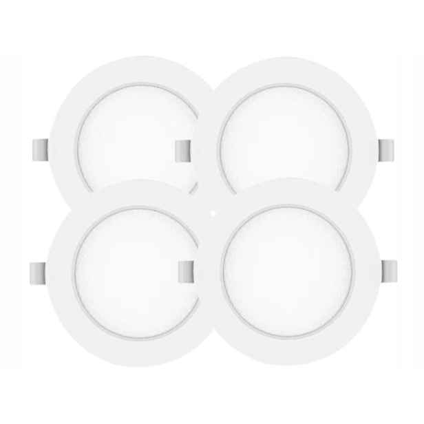4x Moderní svítidlo Stropní panel Slim Led 6W Studená barva 6500K