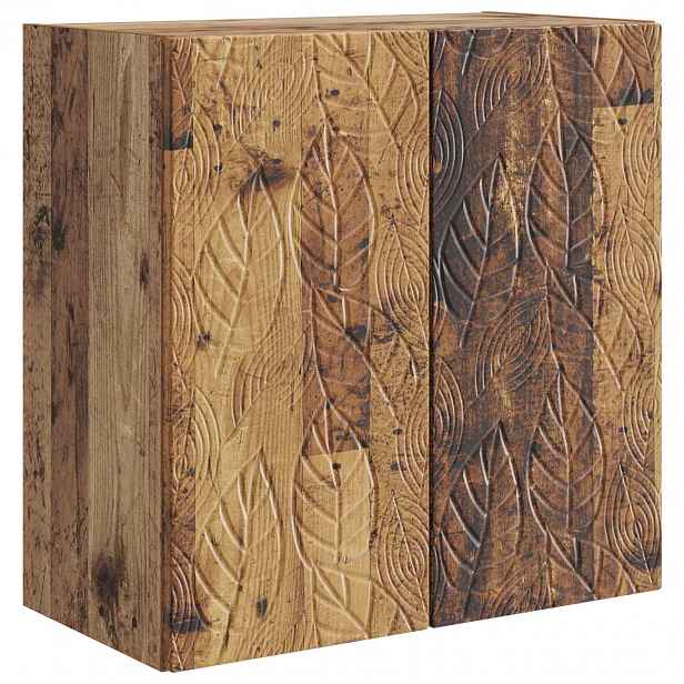 vidaXL Nástěnná skříň 59 x 31 x 60 cm Kompozitní dřevo Staré dřevo